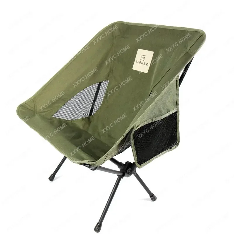 

Storage Ultra-Light Picnic Outdoor Folding Chair Portable Camping Moon Chair Backrest Chair Stool