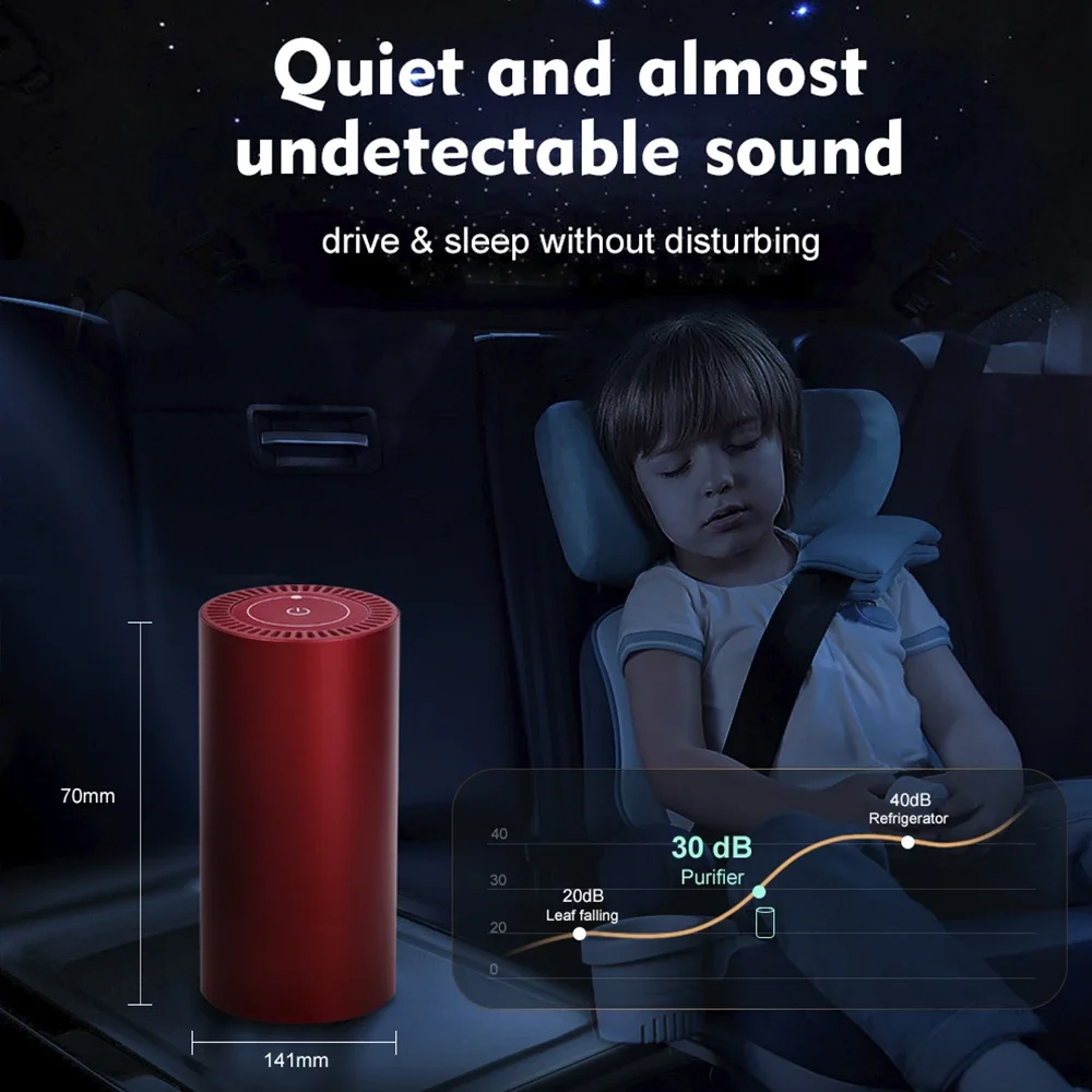 5V USB Mini Portable Hydroxyl Radical Generator Car Air Purifier