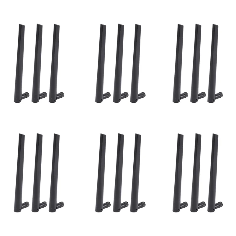 B50B-18 PCS New Metal Wifi Antenna Of RP-SMA Interface With 5Dbi 2.4G/5G Dual-Band Wireless Wifi Antenna For ASUS RT-AC68U