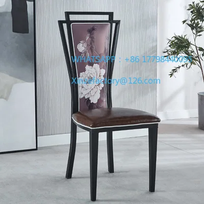 Krzesło hotelowe w stylu chińskim, krzesło do jadalni, krzesło tematyczne do sali bankietowej, krzesło do restauracji hot pot, krzesło restauracyjne z motywem lotosu