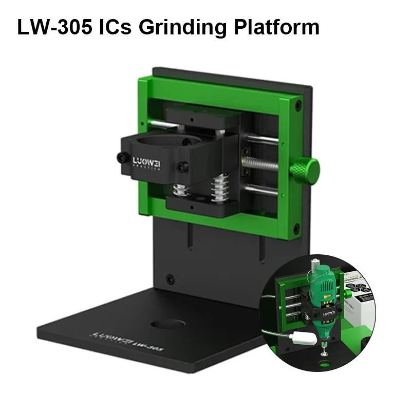 

LUOWEI LW-305 Multifunctional Dual-axis Grinding Platform for Mobile Phone Repair Speed/Height Adjustment Frame Removal Grinder