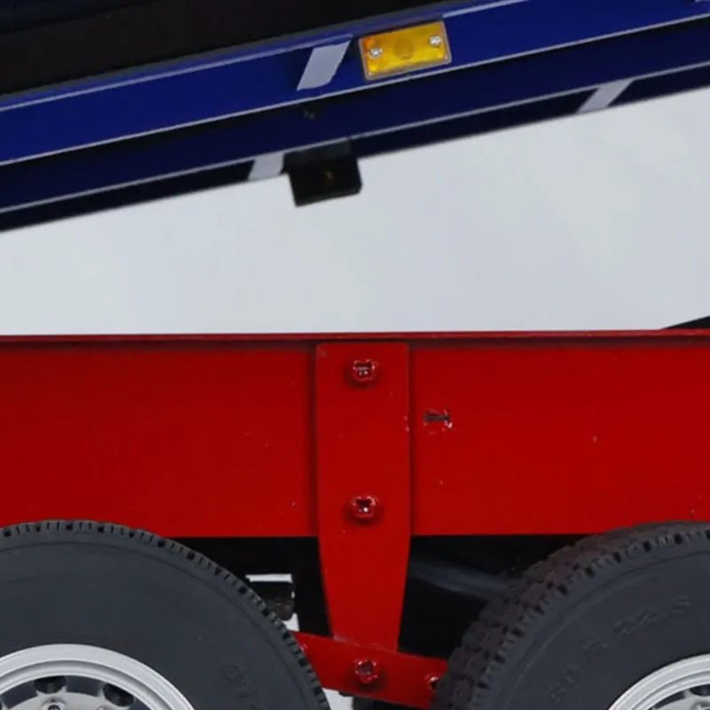 

Игрушки Металл 1/14 3-осевой RC Гидравлический самосвал Прицеп Электрический тент Ножки Полуприцеп Гравийный автомобиль Освещение Трактор Грузовик Модель