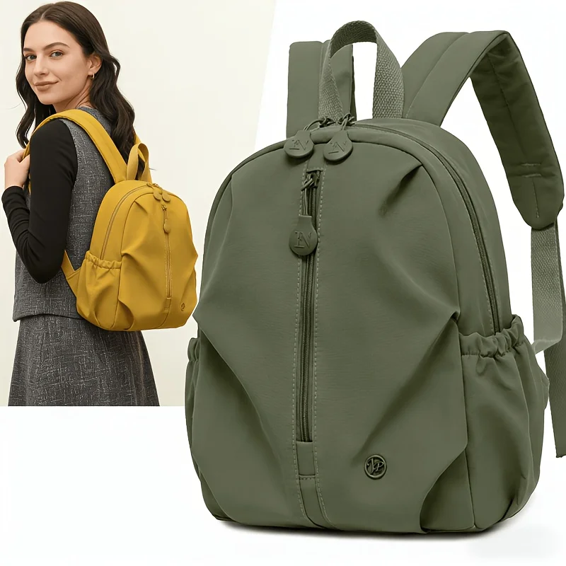 Einfacher, einfarbiger Rucksack, leicht und lässig, diebstahlsicherer Rucksack mit großem Fassungsvermögen, Laptopfach und gepolsterten Trägern, geeignet für Männer und Frauen zum Reisen, Rucksack