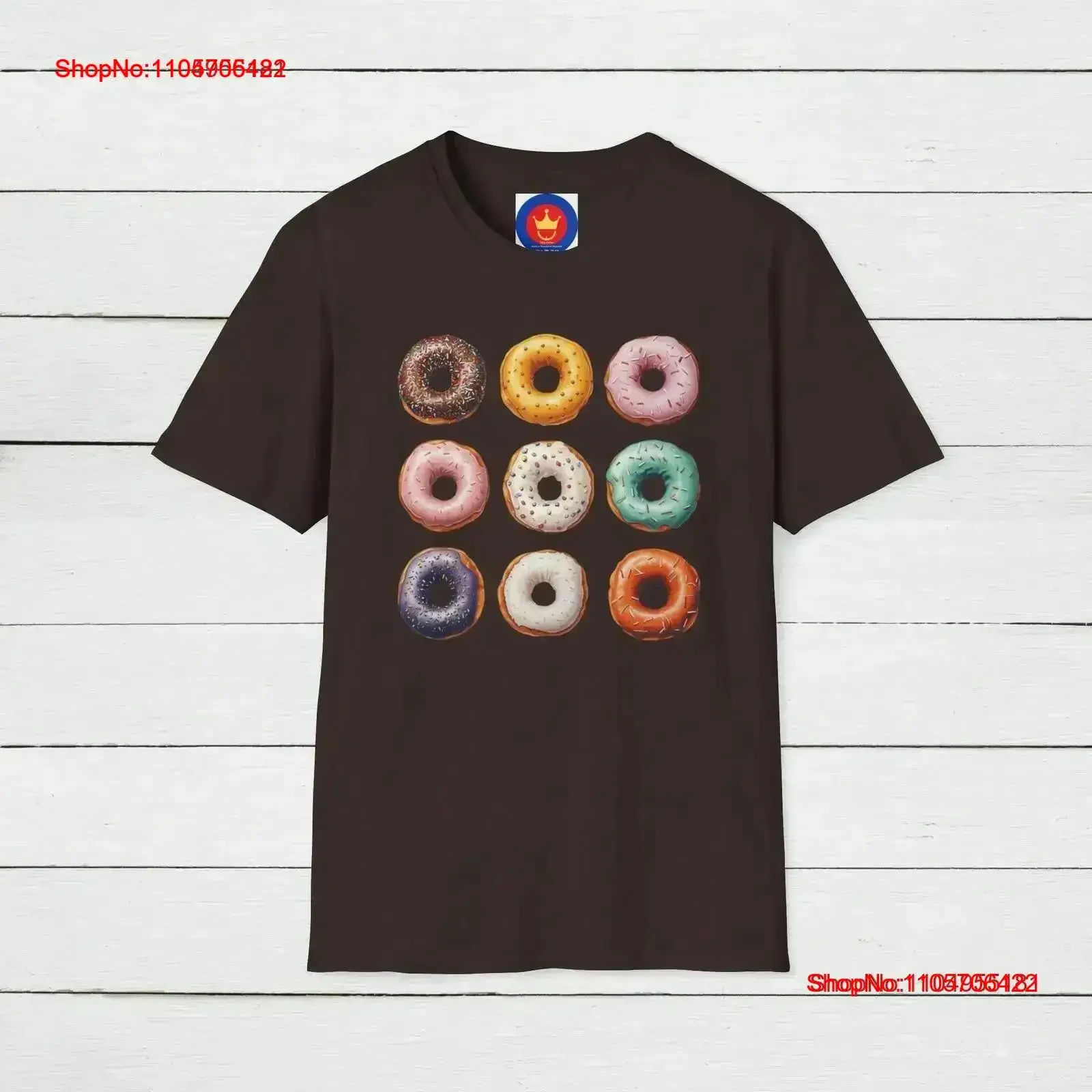Donuts shirts Lover Cute DonuT T Shirt Foodie Screen Print Baking Pastry vintage Washed designer clothes Comfortable Casual