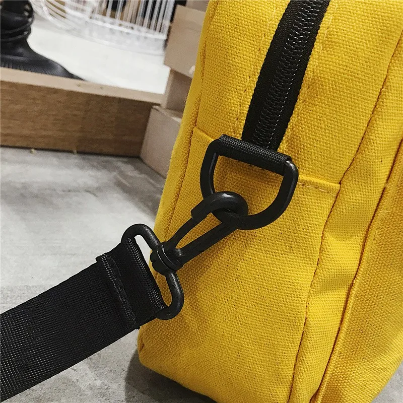 Bag Yellow One Shoulder Crossbody Bag Casual Fashion Women Canvas Letter Bag