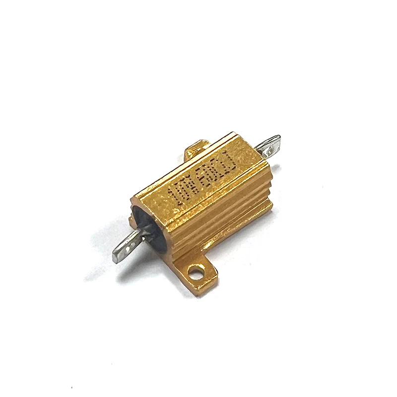 1PCS RX24 10W Aluminum Power Metal Shell Case Wirewound Resistor 0.1 0.15 0.22 0.25 0.3 0.33 0.5 0.6 0.8 1 R Ohm 0.1R-300K