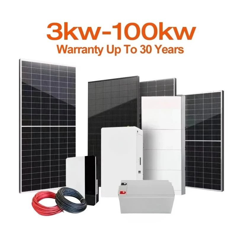 Off-Grid Hybrid Solar System 30Kw 50Kw 10Kw Three-Phase with MPPT Controller Solar Energy Storage System