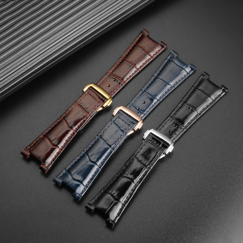 Notch genuine leather watch strap for Omega constellation 131.13 Ultimate Observatory series watch strap men women accessories