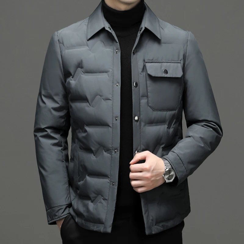 2024 winter Men's 80% White Duck Down coat warm Down Jackets fashion men Winter Coat Men hooded thicken Jacket size M-4XL YR219