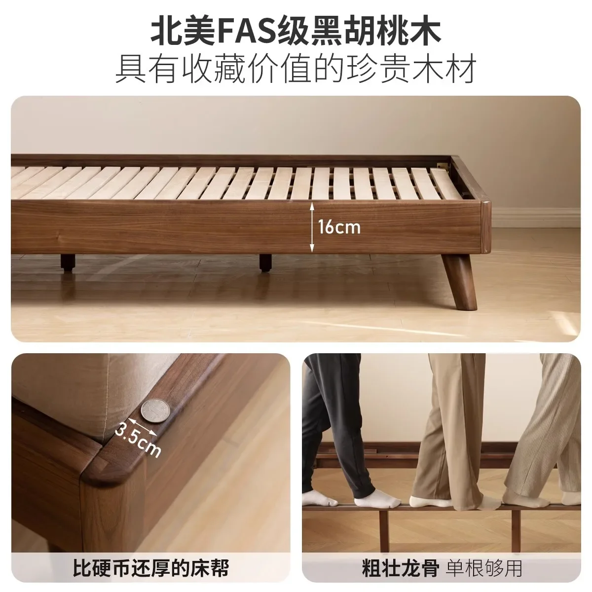 Double bed master bedroom queen bed home modern minimalist soft bag