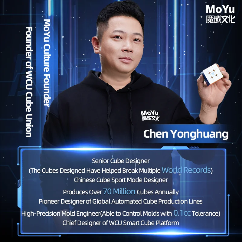 MoYu AoFu V5 7x7x7 Cubo Triple pista Cubo magnético velocidad divertida rompecabezas profesional juguetes niños regalo Cubo mágico