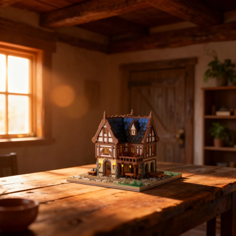 

4783 детали MOC: Средневековая таверна-замок, конструктор, креативный подарок, декор для демонстрации, сборная модель премиум-класса для взрослых и детей, для дома и офиса