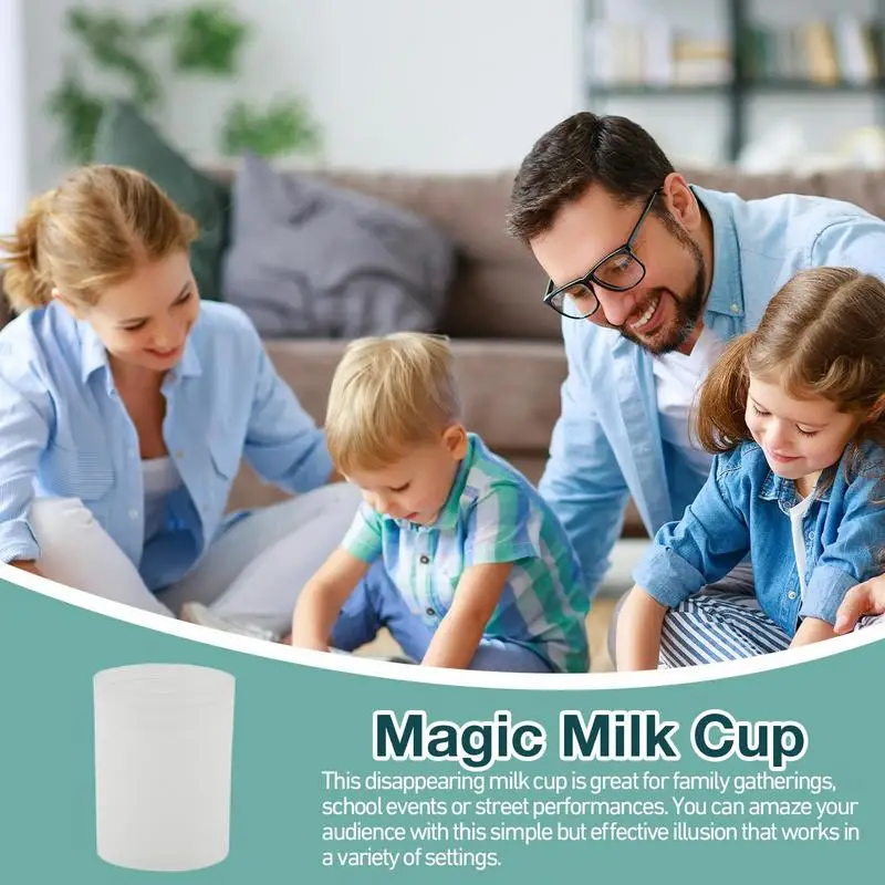 Magic Milk Small Vanishing Milk Bottle Milk Cup Magic Tricks Milk Disappear Magic Props For Kids And Adults Stage Play