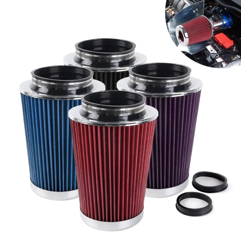Car intake modified air filter 76mm89mm102m mushroom head filter high flow filter element