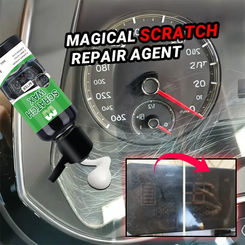 Dashboard Scratch Remover Paste - Car Interior Plastic Restorer nstrument Cluster Repair Polish-Remove Scratches from Dashboard