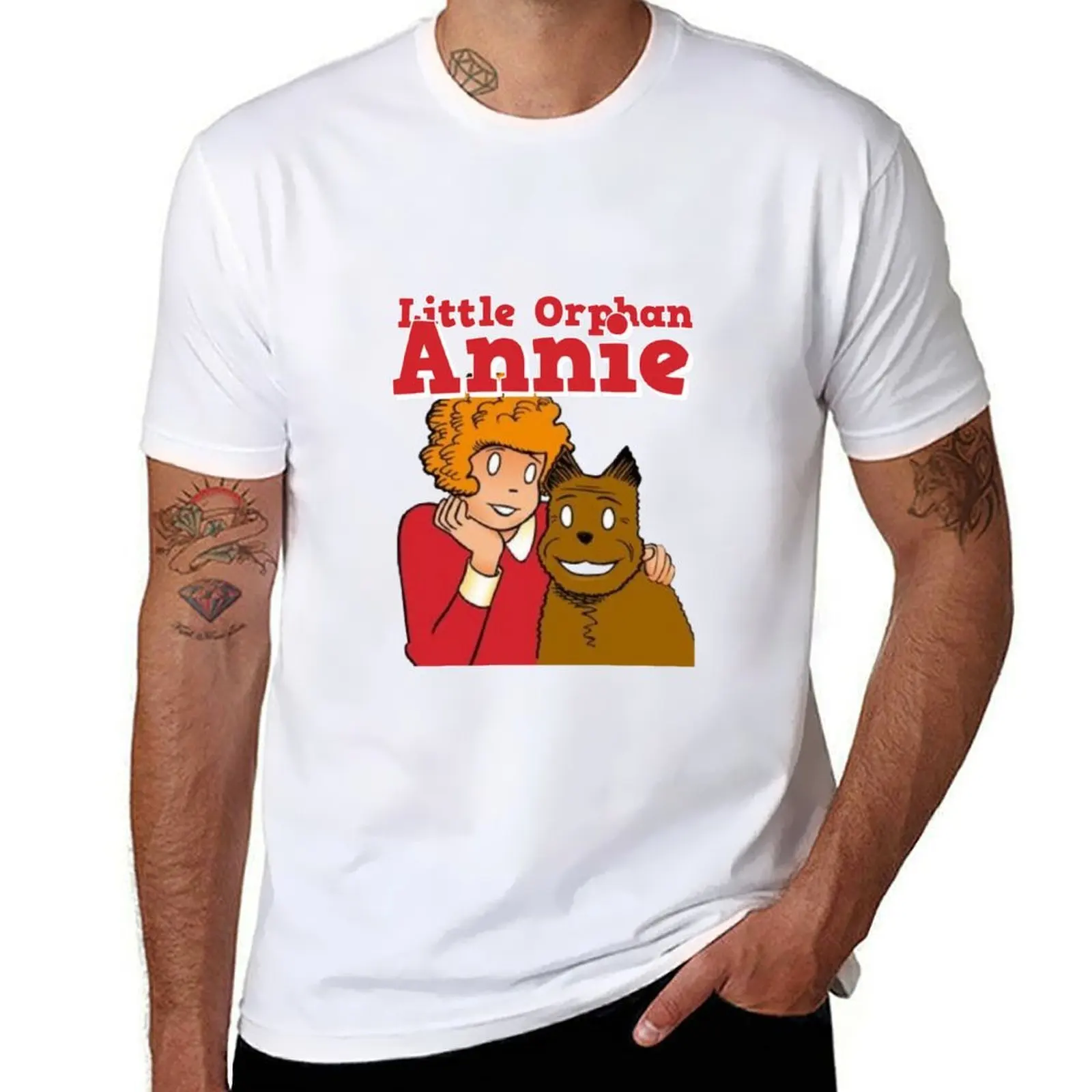 

Little Orphan Annie T-Shirt t shirts for man slim fit men t shirt cotton 100% T-Shirt