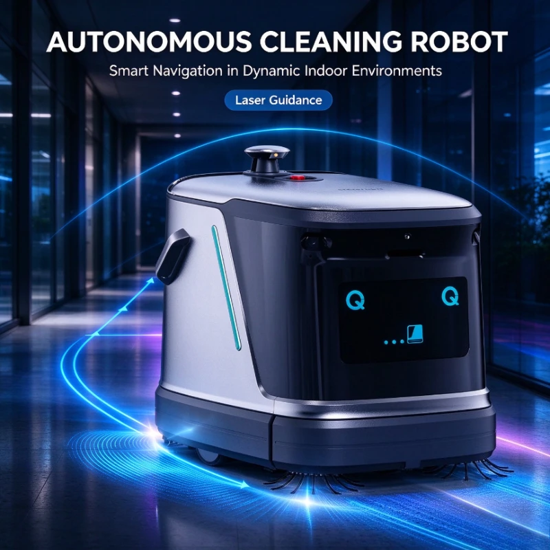 Customized Q3 Intelligent Cleaning Robot 3D Laser Navigation Commercial Floor Sweeper APP Control Floor Cleaning Machine