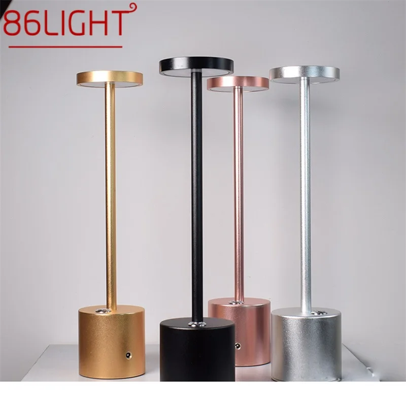 86LIGHT Nordic Table Lamp Contemporary Rechargeable Portable LED Bedside Light For Home Bed Room