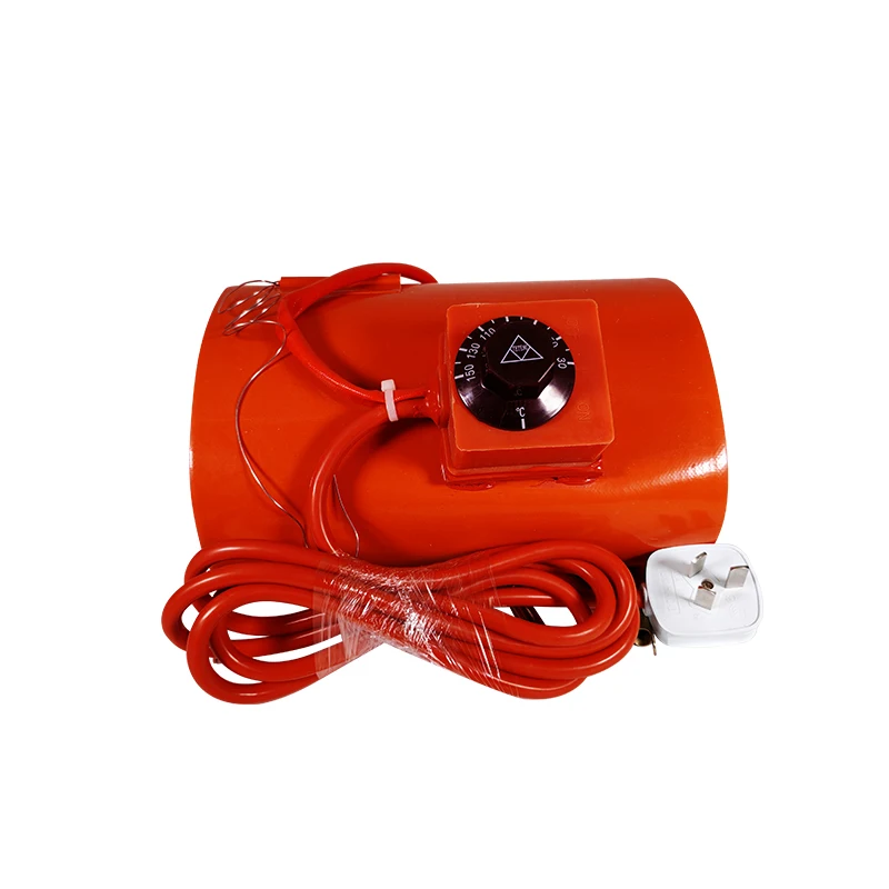 Full-Size Electric Flexible Barrel Band Silicone Rubber Oil Drum Heater Belt 0-250 Working Temperature Energy