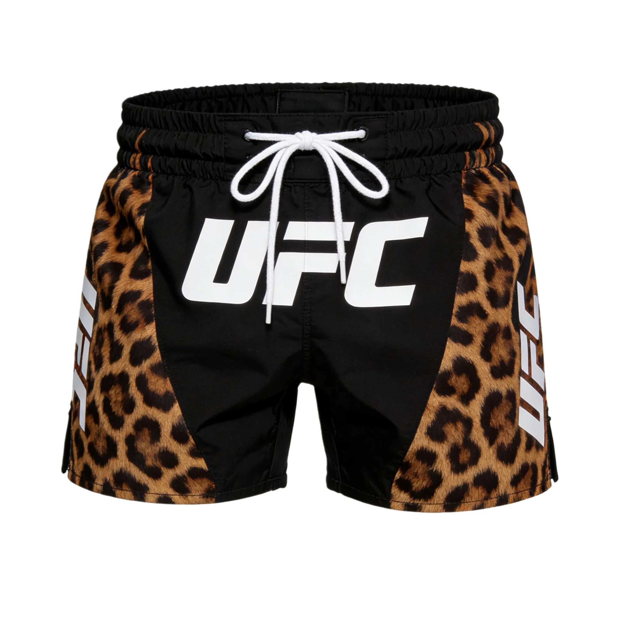 

UFC New Season Boxing Training Leopard Print Shorts Adult Kids Athletic Shorts with Pocket Summer Quick-dry Soft Lightweight