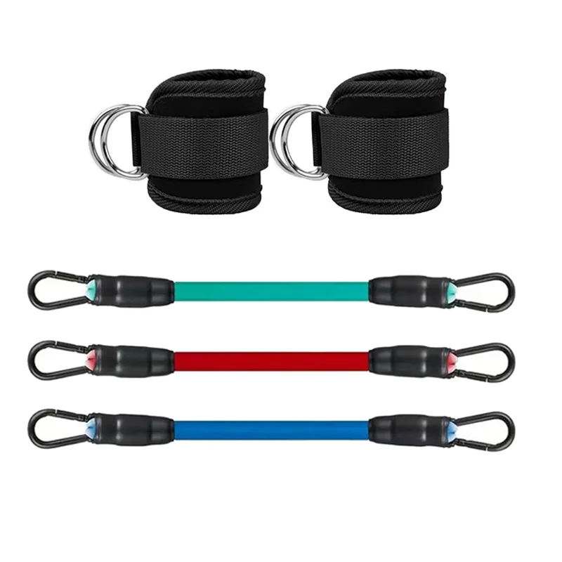 Enkelbandjes Weerstandsbanden Set Fitness Workout Oefenapparatuur Enkelgewicht Yoga Elastische Fitnessband Voor Gym Man Vrouw