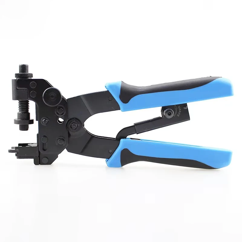 

F BNC RCA 3 in 1 Coaxial Cable Connector Crimping Stripper Network Tool
