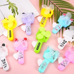 10/20Pc Mini Cartoon Summer Portable Hand Pressure Fan for Kids Adult Birthday Gifts Party Favors Goodie Bag Toys Pinata Fillers