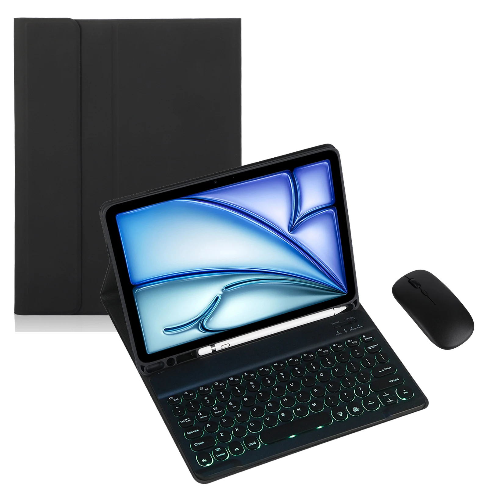 

Rounded Keyboard Case&Mouse for Samsung Galaxy Tab S10 Ultra 14.6" Tablet Spanish/Japanese/Hebrew/Arabic/Ltalian Keyboard Cover