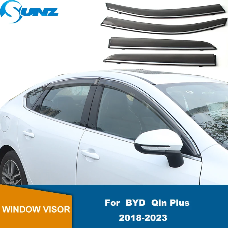 

Side Window Deflector For BYD Qin Plus Pro DMI 2018 2019 2020 2021 2022 2023 Window Visor Sun Snow Wind Rain Guard Weathershield