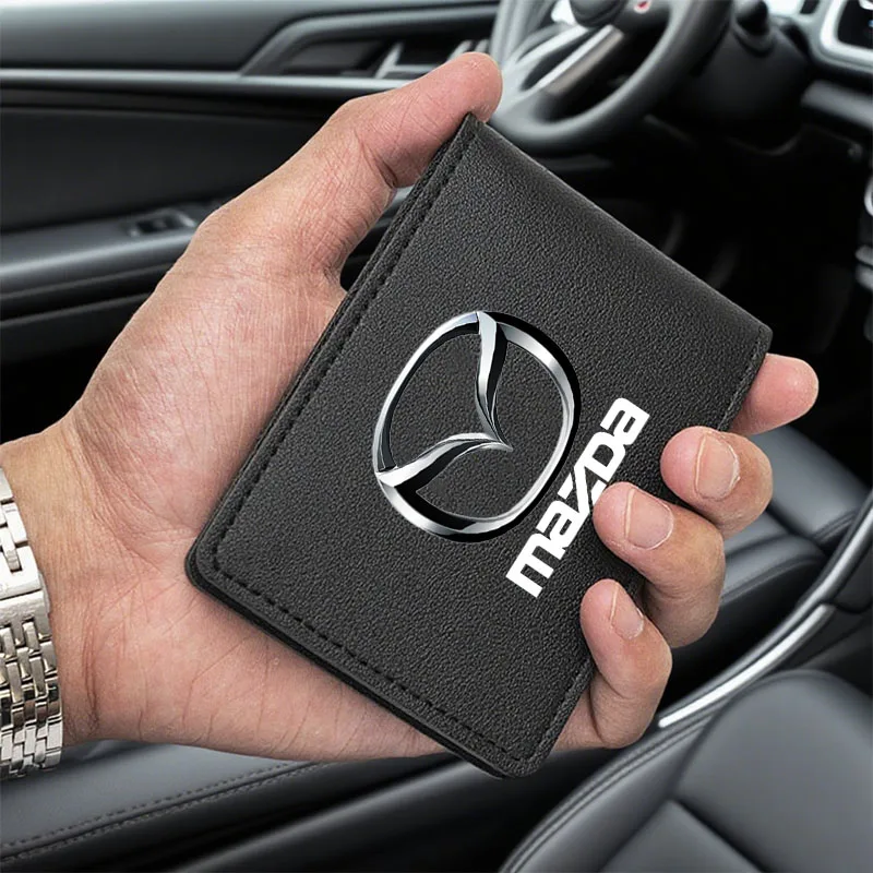 Car Driving Documents Business Id Pass Certificate Folder Wallet for Mazda 3 bk bl bj bn 323 Axela Atenza CX-3 CX-4 CX5 CX-7