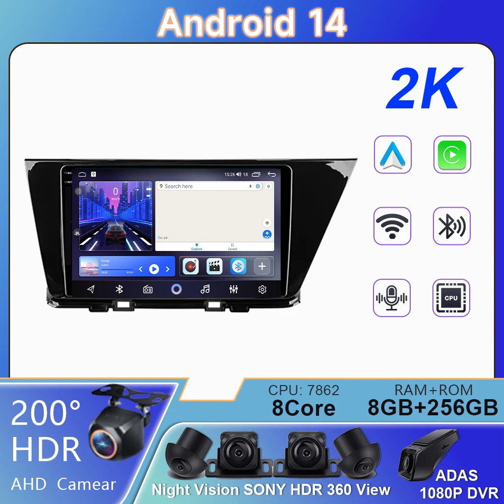 Android Auto For Kia Niro DE 2016 - 2019 Car Radio Multimedia Video Player Navigation GPS Wireless Carplay 5G WIFI No 2din DVD