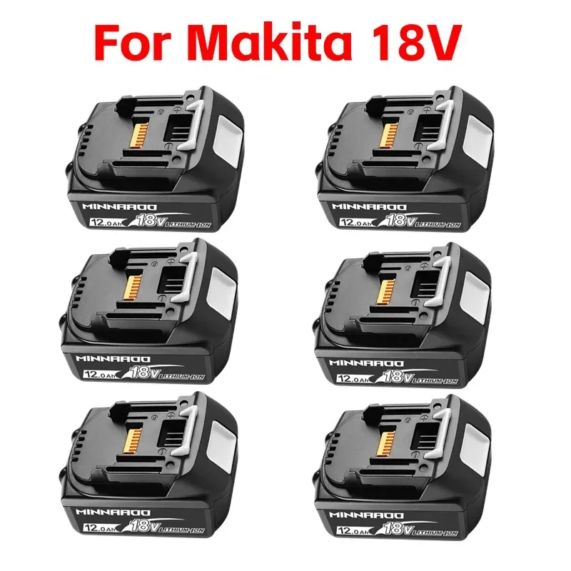 

100% Оригинальный Makita 12Ah для Makita 18V батарея BL1830B BL1850B BL1850 BL1840 BL1860 BL1815 сменная литиевая батарея