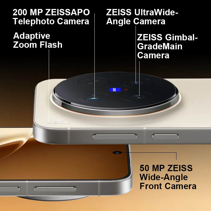 2025 جديد VIVO X300 Pro 5G الهاتف الذكي Mediatek الأبعاد 9500 6.78 بوصة 120 هرتز شاشة AMOLED 6510 مللي أمبير 200MP APO عدسة تليفوتوغرافي فائقة #5