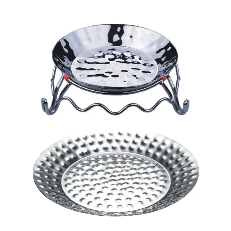 

HOT SALE Hotel And Restaurant Supplies Stainless Steel Food Nut Bowl Hammered Silver Salad Tray Cheap And Fine
