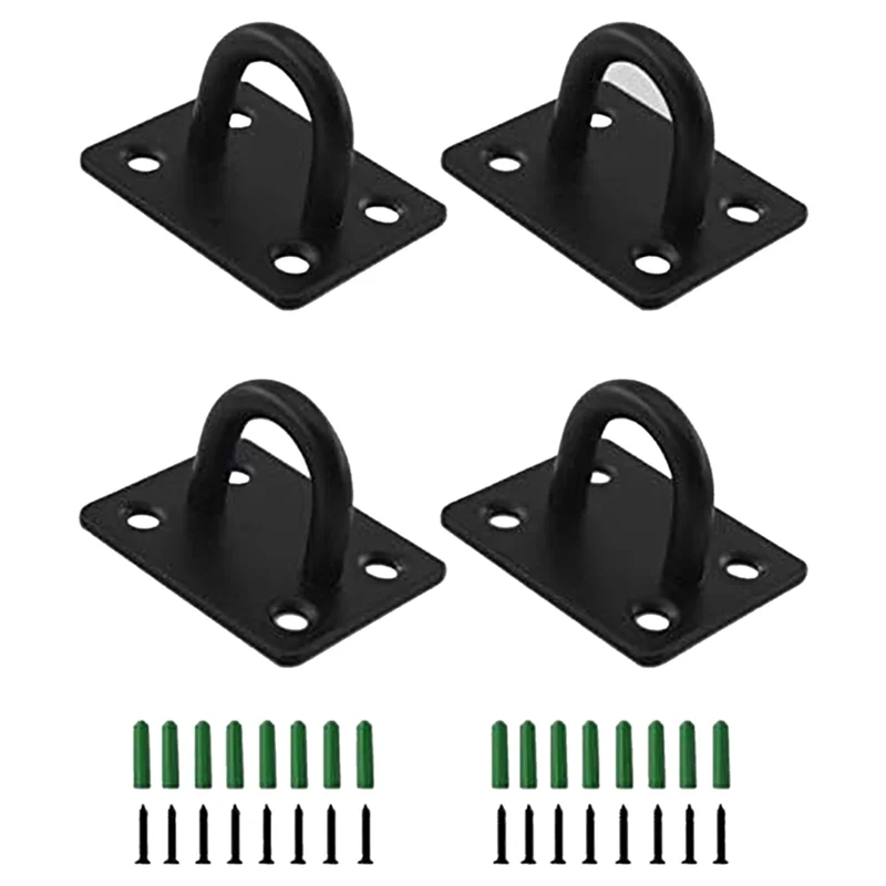 

Pad Eye Plate U-образные крючки Сверхмощные кольцевые крючки для настенного крепления Морская подвесная фурнитура Скоба-крючок Петля с винтами Легкая установка