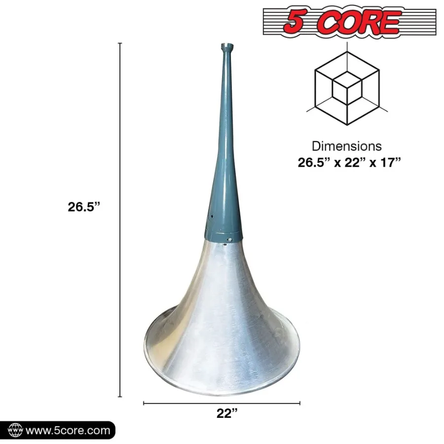 5コア屋内外PAホーンスピーカー防水長距離トランペットホーン22インチ+ドライバーコンプレッションユニット60W RMS 600W PM