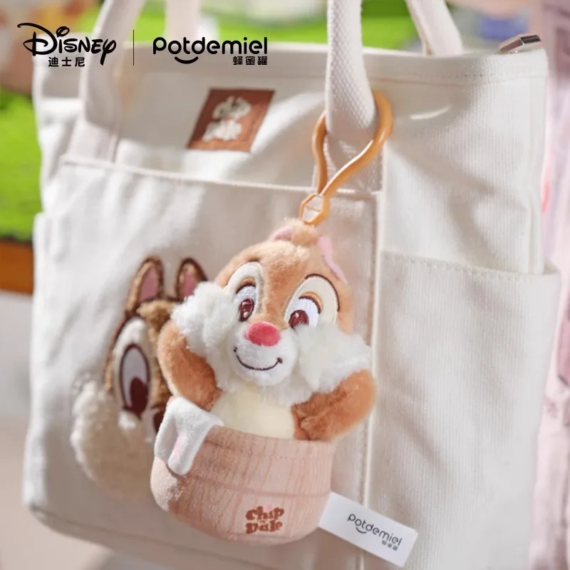 Genuine Anime Disney Chip \'n\' Dale Stuffed Plush Toys Dolls Keyring Cartoon Car Decoration Plushies Children\'s Birthday Gifts