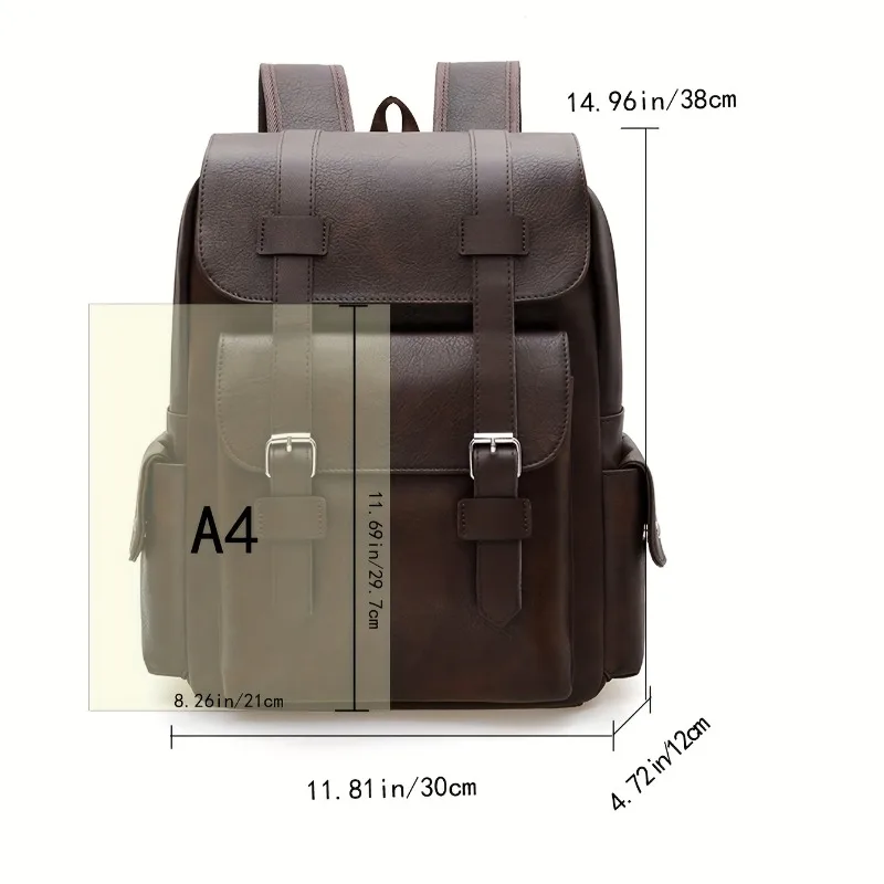 Mochila de gran capacidad, mochila unisex con múltiples bolsillos, viajes de negocios y de ocio, mochilas para portátiles de color sólido