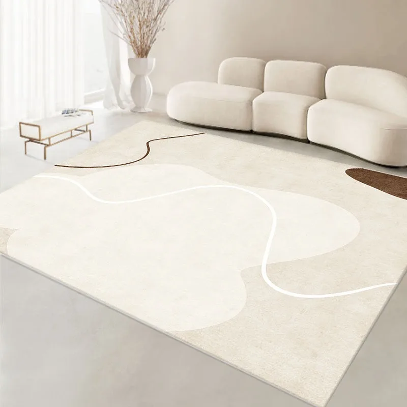 Line Abstract Art Pattern PVC Leather Kitchen Rug Waterproof Oil-proof Stain-resistant Carpet Large Area Non-slip Floor Mats 러그