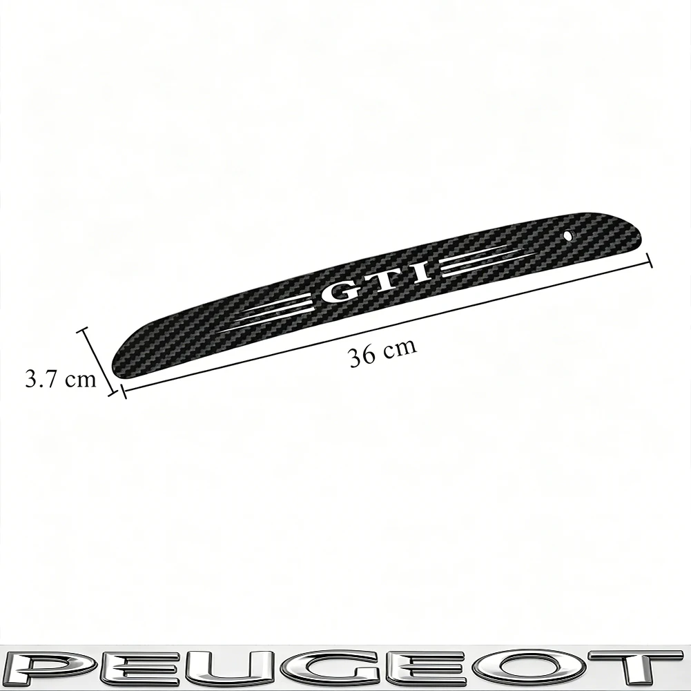 Kohlefaser-Bremslichtaufkleber, Zubehör für hochmontierte Bremsleuchten für VW Golf T‑Roc Tiguan Polo Passat T‑Cross Taigo ID.4 ID.7 – Detail 4