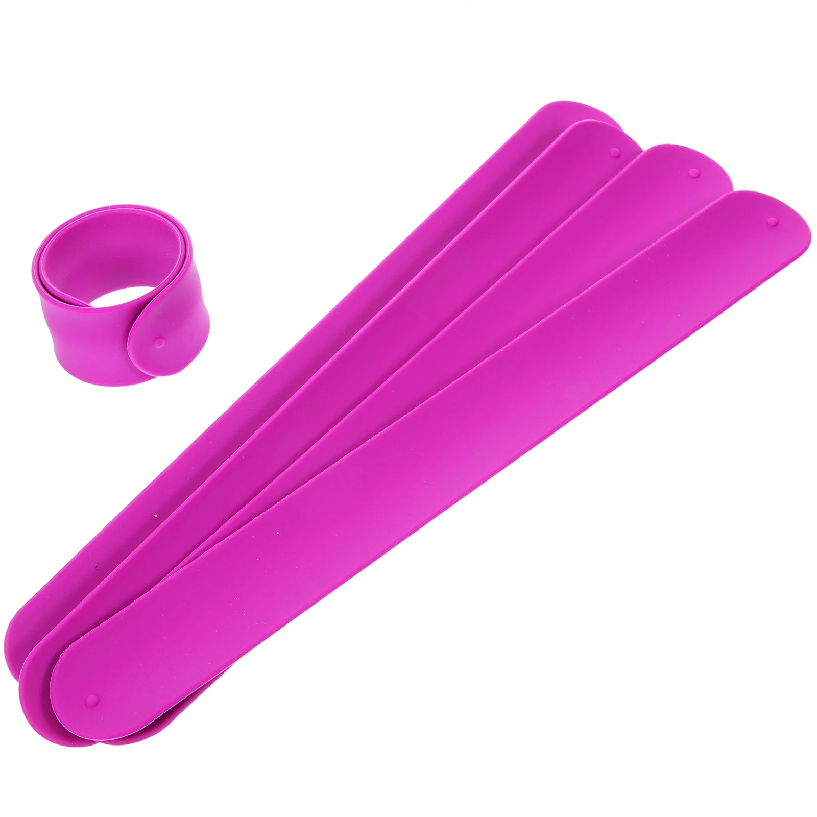 5 قطعة أساور صفعة سيليكون الملمس السلس الاطفال الأساور للحفلات الأطفال هدية عيد متعة حفلة لصالح صفعة أساور #1