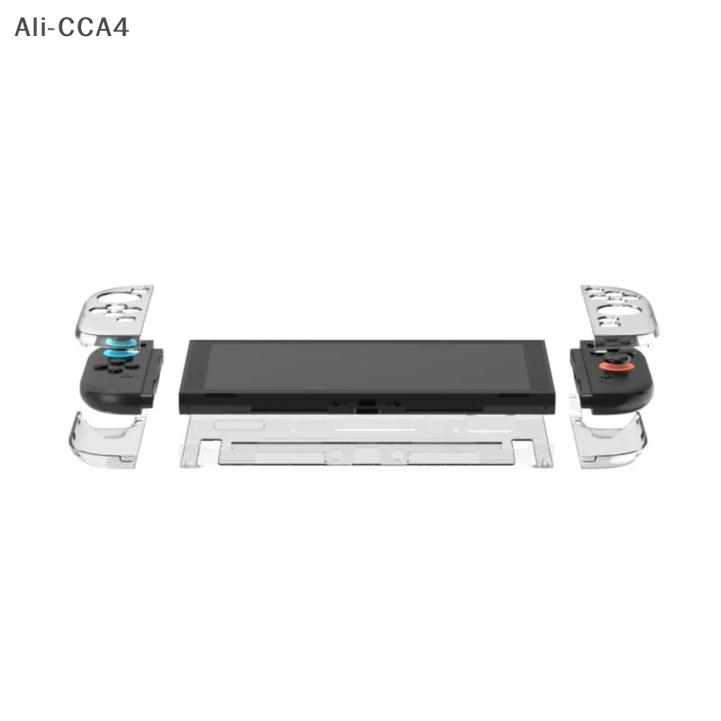 1Pc Game Accessories Transparent PC Hard Case Protective Shell Cover For NS Switch 2 Game Console Joy-con Back Full Protector