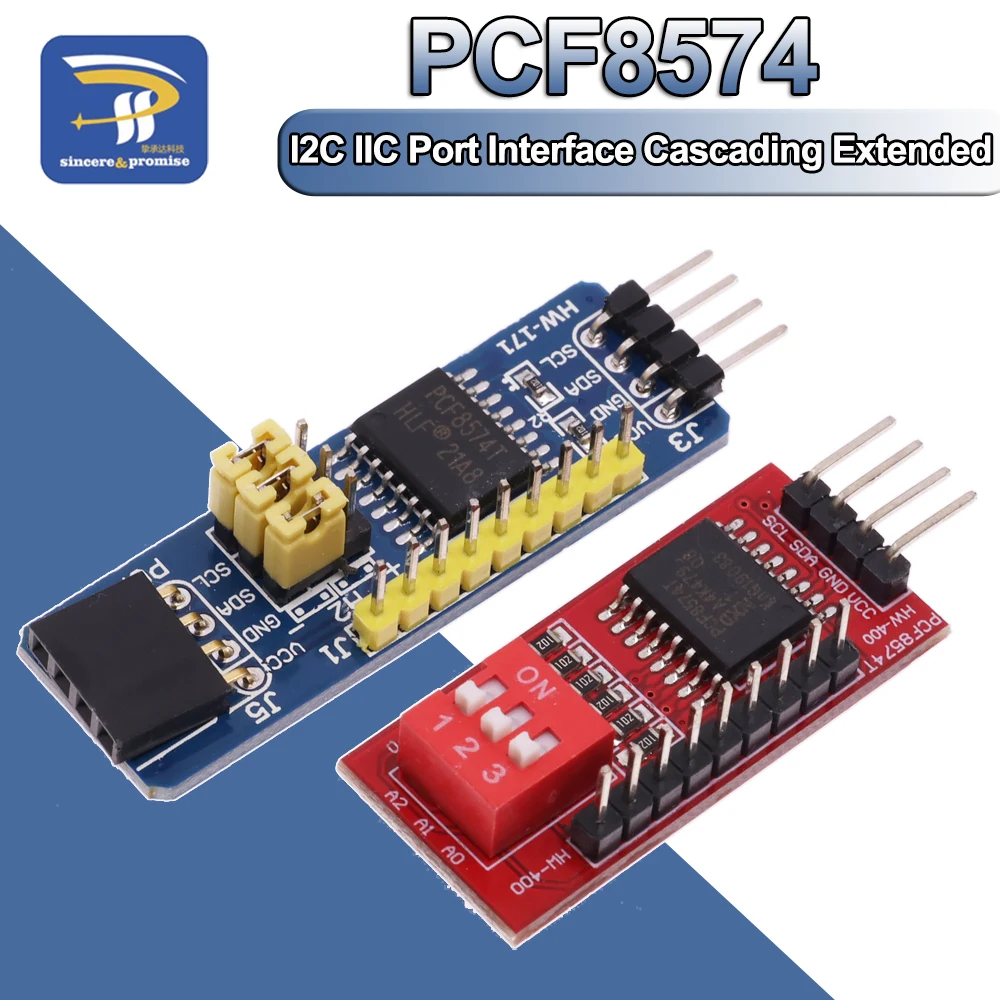 PCF8574 PCF8574T I/O For I2C IIC Port Interface Support Cascading Extended Module For Arduino Expansion Board High Low Level