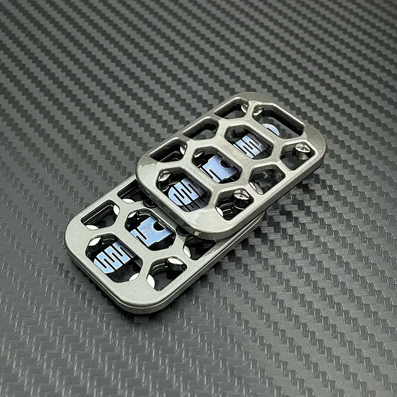 Aushöhlen Magnetische Slider EDC Unendliche Position Push Karte Mechanische Metall Fingertip Push Slider Erwachsene Cool Fidget Spinner Spielzeug