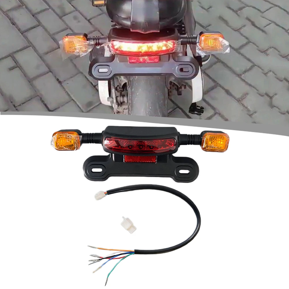 

Ebike Brake Light Driving Light Turn Signal Tail Light LED 12V Rear Lamp Replacement Electric Vehicle Accessories