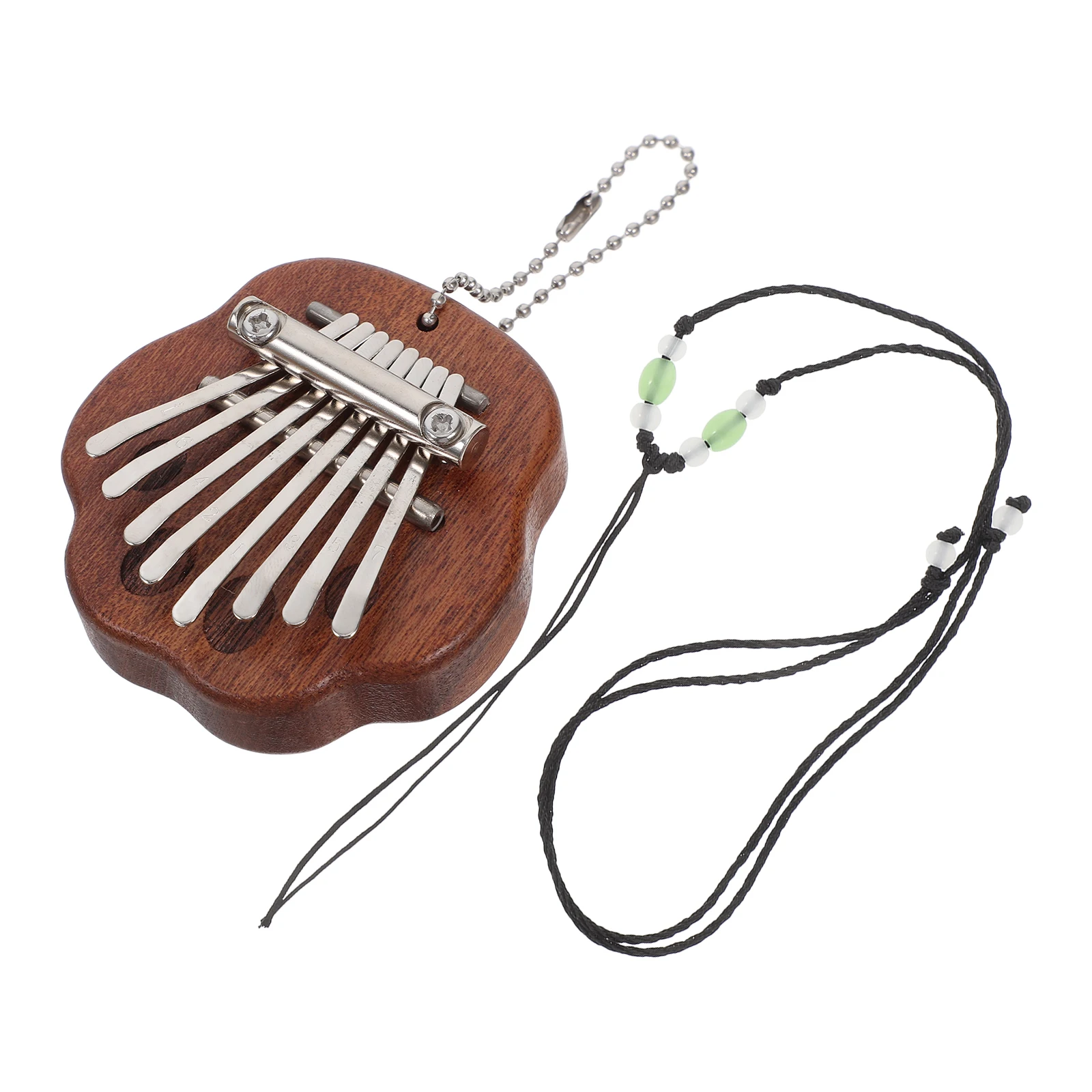 

Wooden 8-Tone Pentagram Kalimba Small Thumb Piano Portable Music Instrument for Beginners and Professionals