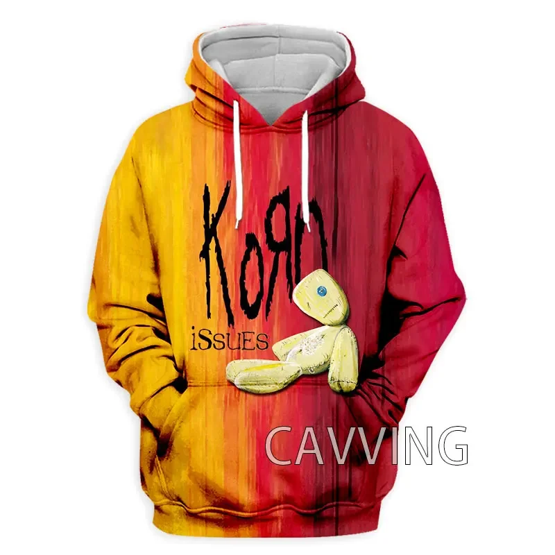 2024 New Fashion Women/Men\'s  3D Print  Korn Band  Hoodies Hooded Sweatshirts Harajuku Hoodie Sweatshirts Tops Clothing Coolboy