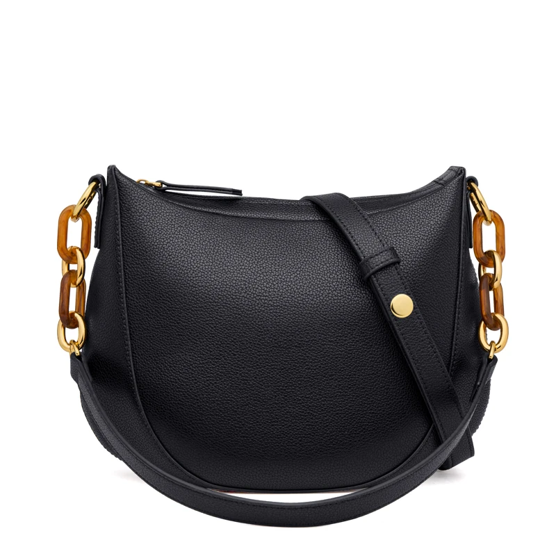 ZOOLER Full Cow Leather Women Shoulder Bags New Arrived Royal Cow Handbag Ladies Bag Elegant Black Purses Soft Skin#qs351