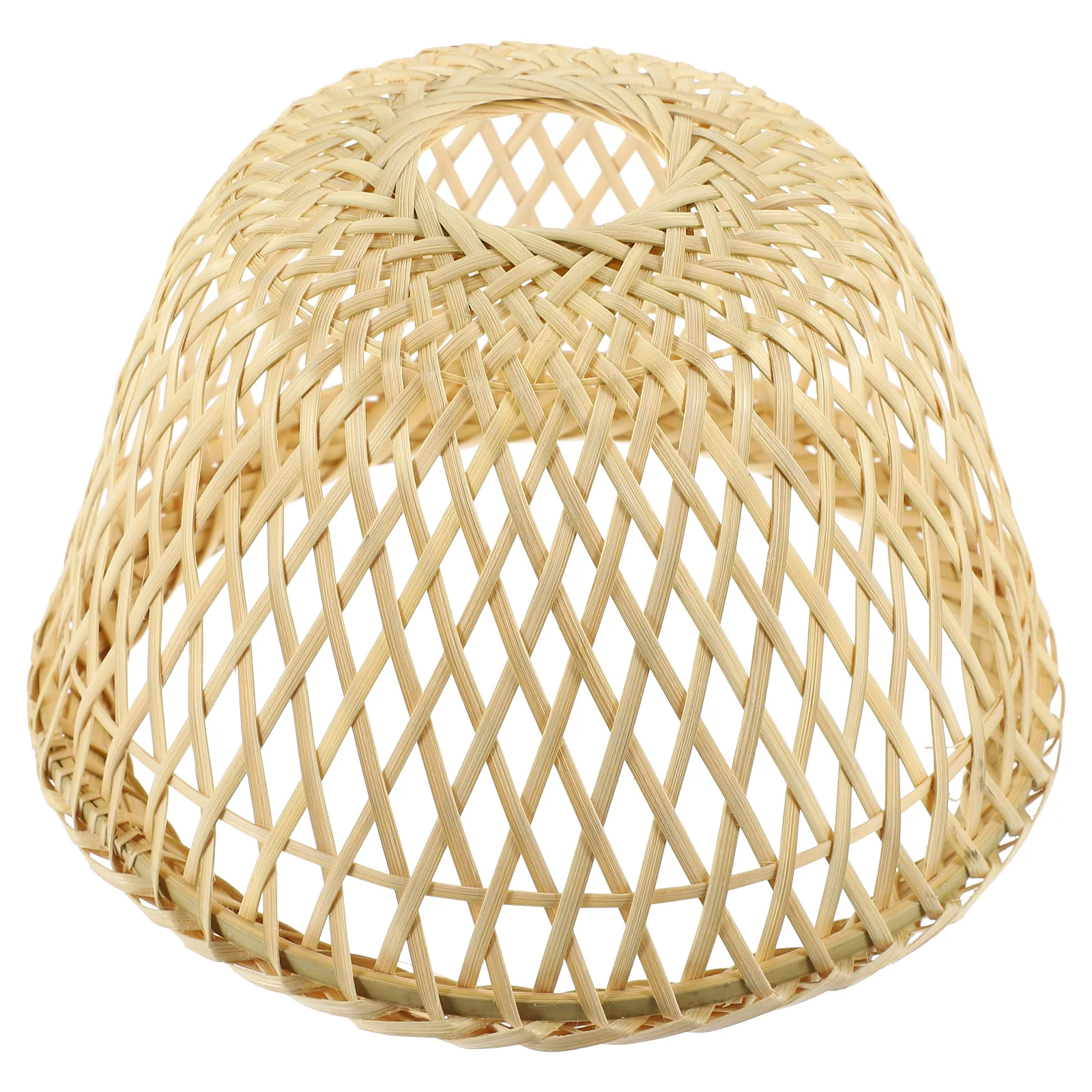 Bamboo Lampshade Woven Cover Simple Wall Creative Indoor Rustic Style Dustproof Adornment nament Lasting Safe Practical