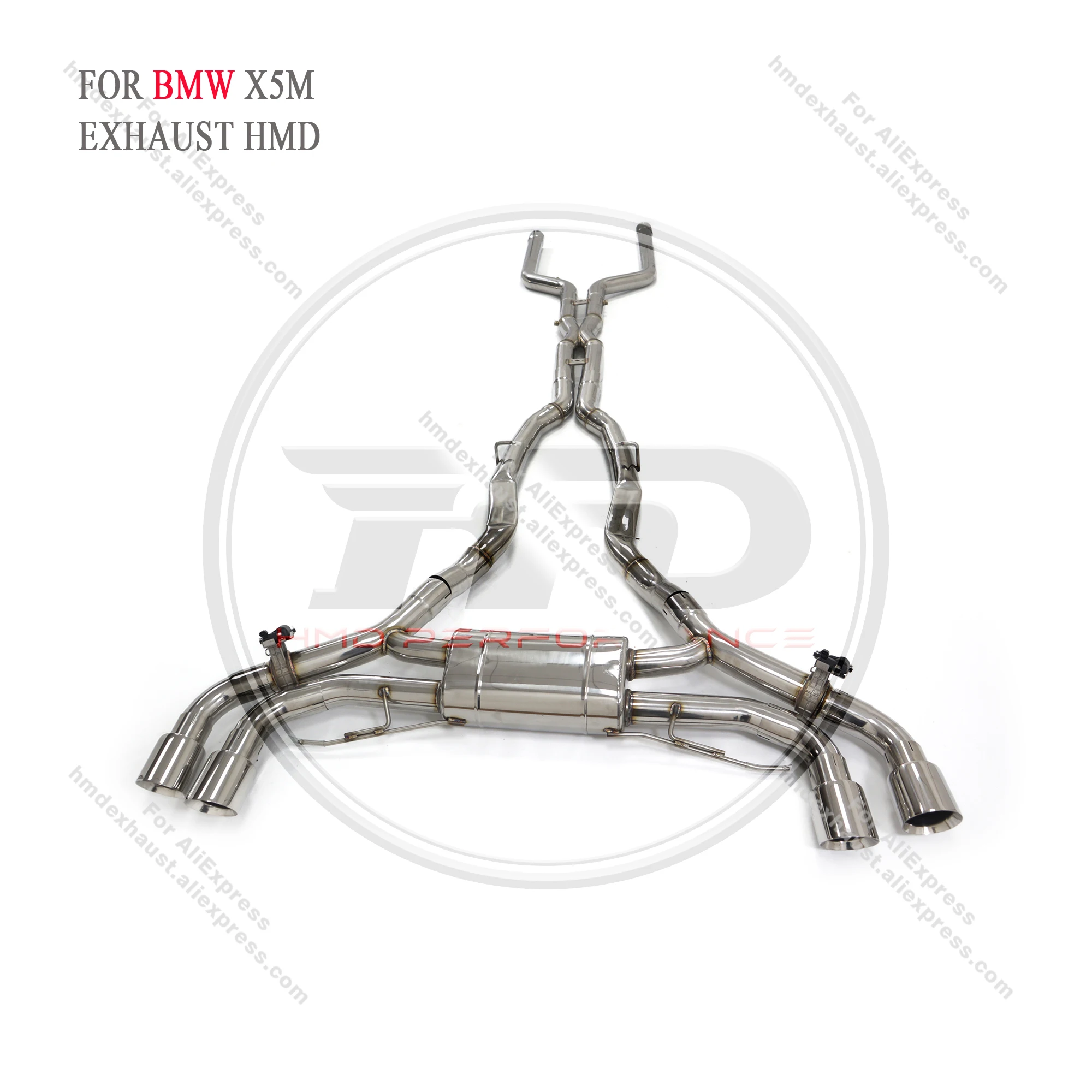 For BMW X5M exhaust catback stainless steel valve exhaust HMD performance modification upgrade